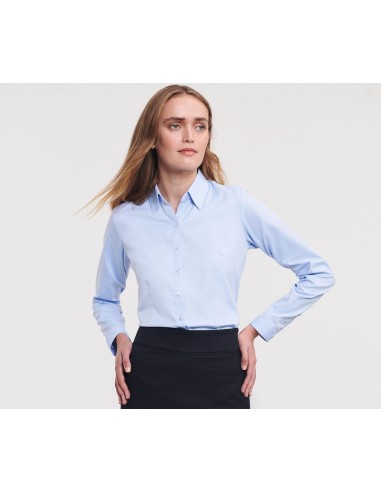 R-R-962F-0-Ladies L/S Herringbone Shirt